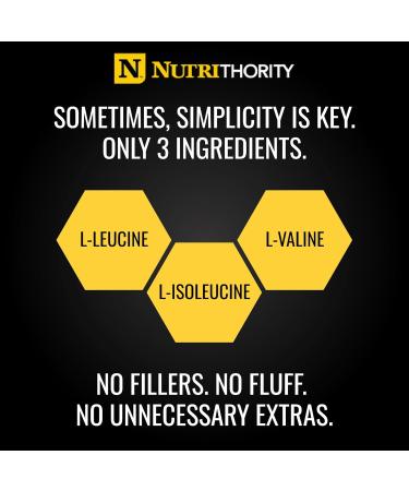 Nutrithority - BCAA Powder Post Workout Recovery Powder with BCAAs Amino Acids L-Isoleucine L-Leucine and L-Valine Improve Muscle Recovery and Hydration Sugar Free (Raspberry Rage) (30 Servings) - Buy Online on GoSupps.com