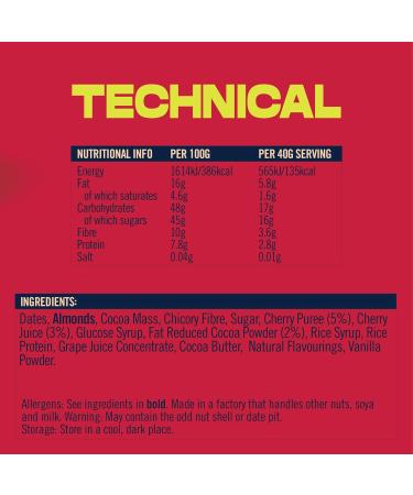 Vive Fruity Nutta Bar - Fruit Jam Filled Vegan Healthy Snack - Gluten Free (20 Pack Jammy Cherry) Jammy Cherry 20 Pack - Buy Online on GoSupps.com