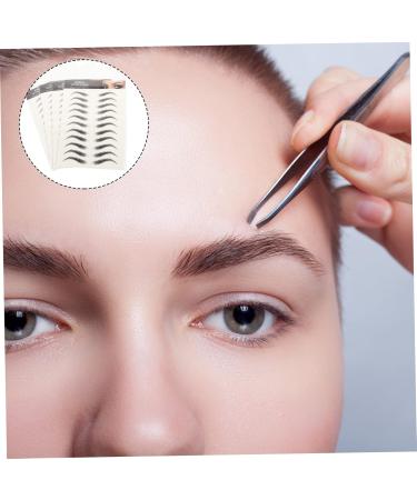 FRCOLOR 12 sheets for Eyebrow Makeup Shaping Fake Temporary Tattoos Stick- Sticker Grooming D Women 1 count (Pack of 1) Blackx3pcs - Buy Online on GoSupps.com