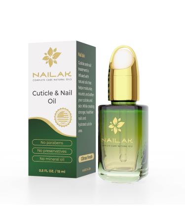 Nailak Cuticle Oil Nails Growth Natural Vitamin Nourishing Dry Nails Cuticles Organic Jojoba Shea Nut Ylang Citrus Salon Professional Stylish Dropper