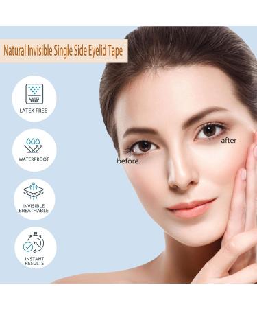 Invisible Eyelid Tape Strips | Droopy Eyelid Lifter | 260Pcs | Skin Color | Self-Adhesive Fiber | Correcting Strips for Hooded Mono-eyelids - Buy Online on GoSupps.com