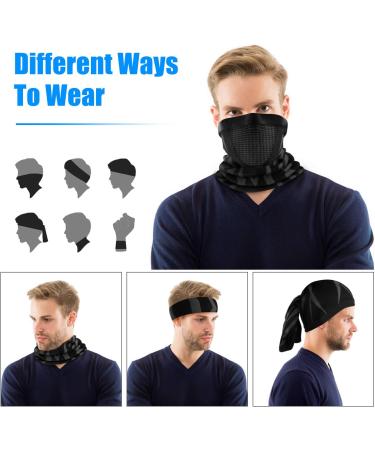 ENONEO Tube Scarf Face Mask - Breathable Neck Warmer for Men & Women | Windproof Cycling Ski & Motorcycle Bandana | Elastic Running Scarf in Gray - Buy Online on GoSupps.com