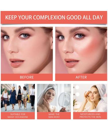  Holdes Cream blush long-lasting natural moisturizing care | Versatile cream blush makeup | Women Girls Mature Oily Skin Dates Daily Use Travel Parties Commute Sports - Buy Online on GoSupps.com