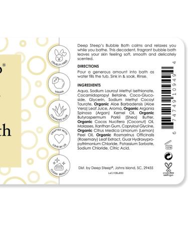 Deep Steep Bubble Bath 10 oz - Lemon Cream (2022 Update) - Buy Online on GoSupps.com