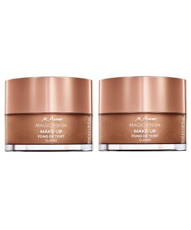 M. Asam M. Asam Magic Finish Classic Duo Make-Up Foam (2 x 30 ml) Primer Makeup Powder and Concealer Mask Uniforms Beautifies and Perfects - For Light to Medium Skin Vegan
