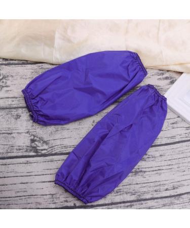 Fomiyes 5 Pairs PVC Arm Protective Sleeves - Waterproof Kitchen & Cleaning Oil Resistant Cuff Covers - Blue M - Buy Online on GoSupps.com