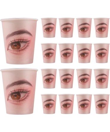 Eyelash Training Aids - Extension Lash Makeup Paper Cup | 20x Eyelash Training Paper Cup for Adults Makeup Artist Eyelash Beautician - Buy Online on GoSupps.com