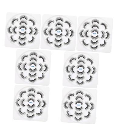 minkissy 7 Boxes 6d False Eyelashes Fake Eyelashes Dense Eyelashes False Eyelash Makeup Accessory Beauty Eyelashes Girls Accessories Dense Makeup Eyelashes Beauty Accessories Chemical Fiber