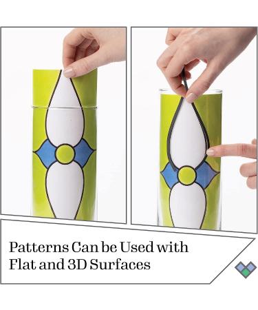 Gallery Glass Floral Stained Glass DIY Pattern Set - 3 Piece Craft Kit | 19736 - Buy Online on GoSupps.com