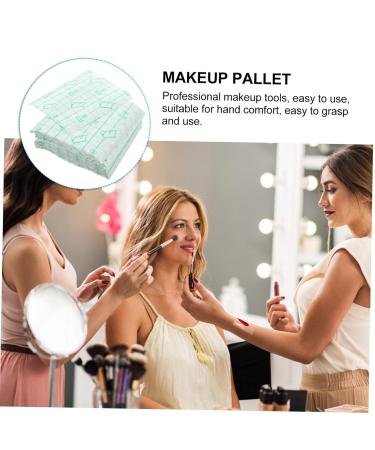 Buy NOLITOY 100pcs Adhesive Makeup Hand Palette - Disposable Clear Hand Held Blender & Mixer for Professionals | Waterproof & Breathable - Buy Online on GoSupps.com