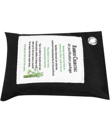 Shanrya Air Purification Bag - Non-Toxic Bamboo Carbon Deodorant Bag - Removes Formaldehyde & Odors - Safe Air Purifier (Black) - 7.2 x 5.7 Inches - Buy Online on GoSupps.com