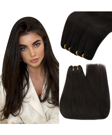 Youngsee real hair extensions brown brown brown real hair brown hairpin real hair for inserting 55cm weft extensions real hair treats remy real hair brace double 100g #2 55 cm 2-eating- #2 - Buy Online on GoSupps.com