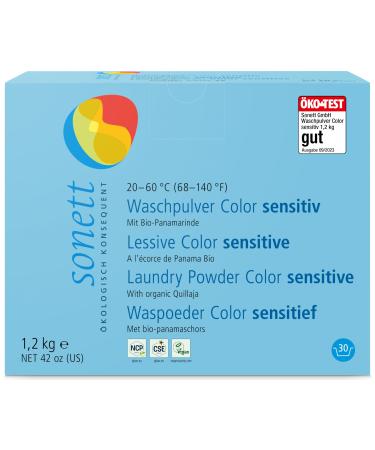 Sonett Organic Washing Powder Color sensitive 20-60C (6 x 1.20 kg)