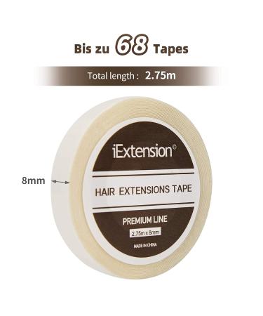 Premium Double-Sided Tape for Tape-In Extensions & Lace Front Wigs | IEXTension Skin Weft Adhesive Strips - Buy Online on GoSupps.com