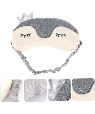 Beaupretty Cartoon Blindfold - 2 Pcs Cute Eye Patch for Sleep Plush Toy Eye Cover & Eye Massager | Soft Faux Fur Satin Sleep Mask - Buy Online on GoSupps.com