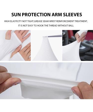 Memofynd Sunscreen Arm Sleeves - UV Protection for Outdoor Sports | Cooling Arm Gums (2-Piece Set in Black & White) - Buy Online on GoSupps.com