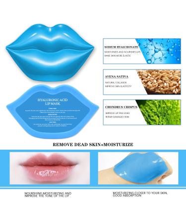 Fasurid Hyaluronic Acid Lip Mask - 20Pcs Moisturizing Gel Treatment for Lip Lines, Plumping, Anti-Wrinkle, and Anti-Aging Care - Includes Dead Skin Removal and Hydration Essence - Buy Online on GoSupps.com