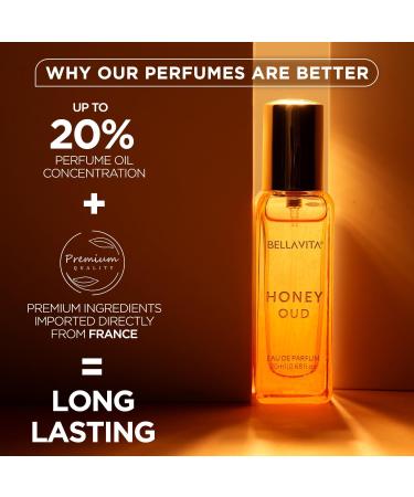 Luxury Honey Oud Unisex Eau De Parfum with Bergamot Patchouli Vanilla|Premium Long Lasting Sweet & Spicy Fragrance for Men & Women 20ML - Buy Online on GoSupps.com