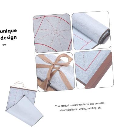 SEWOART Brush Calligraphy Practice Home Accessories Writing Water Cloth Calligraphy Supplies Daily Use Silver 75.00X38.00X0.10CM - Buy Online on GoSupps.com
