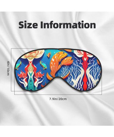 Colorful Tropical Sea Fish Soft Sleep Eye Mask | Breathable Eye Patch for Women | Perfect for Travel & Relaxation - Buy Online on GoSupps.com