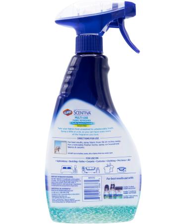 Clorox Scentiva Multi-Use Fabric Refresher Spray - Pacific Breeze & Coconut | 16.9 Oz | Freshen Closets Upholstery & Carpets | International Shipping Available - Buy Online on GoSupps.com
