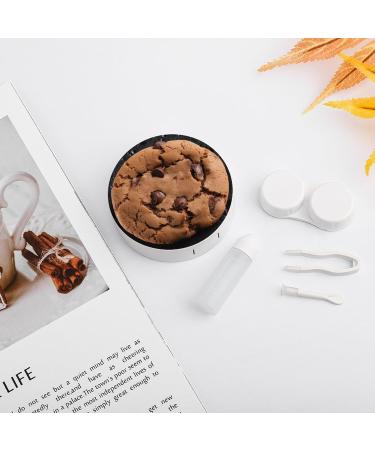 Buy Chocolate Cookie Contact Lens Case - Portable Travel Storage Box for Lenses - Buy Online on GoSupps.com
