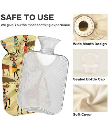 African Female Heat Bottle - 1L BPA-Free Pain Relief Warm-Up Bag for Headaches Neck & Shoulders - Buy Online on GoSupps.com