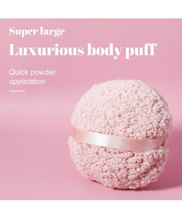 Ultra Soft 4'' Body Powder Puff - Washable Large Velour Applicator for Loose Mineral Powder | Reusable Velvet Dust Puff for Face & Body - Buy Online on GoSupps.com
