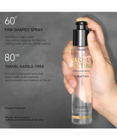 KISSIO Makeup Setting Spray - Long Lasting 16HR Mist Lightweight & Hydrating Natural Finish for All Skin Types - 2.7 FL OZ - Buy Online on GoSupps.com