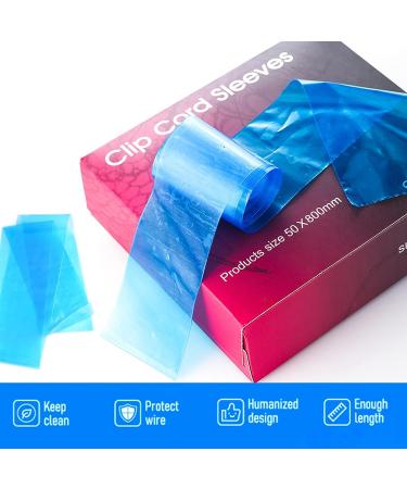 Gakonp 125Pcs Disposable Tattoo Clip Cord Covers - Blue Plastic Sleeves for Power Cord Protection - Buy Online on GoSupps.com