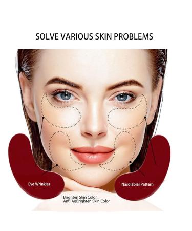Eye Flaps - 20 Pieces Red Ginseng Repair Eye Mask | Moisturizing & Nourishing Firming Patches for Wrinkles & Swollen Eyes - Buy Online on GoSupps.com