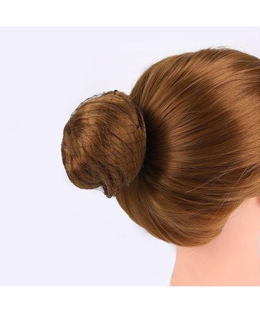 NATUCE 30 Pcs Hair Nets Hair Bun Holder Ballet Elastic Edge Hair Net Cap Holder for Ballet Dance Nurse and so on (Brown) - Buy Online on GoSupps.com