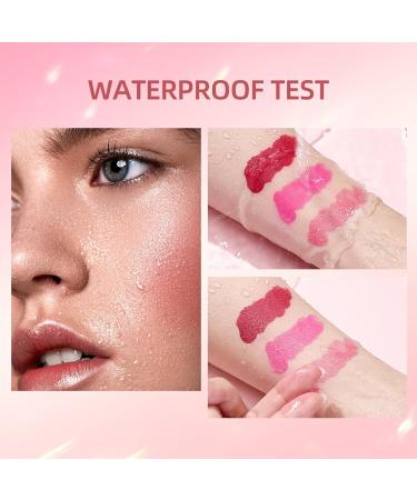 Waterproof Liquid Blush Cream for Cheeks - Lightweight & Blendable Skin Tint Makeup - Dewy Finish - 1.00 ml - Buy Online on GoSupps.com