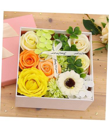 OUNONA 1 Box Carnation Soap Flower Christmas Decor Momma Gifts Nativity Decor Mom Present Christmas Stockings Romantic Preserved Flower Mother Artificial Wedding Suit Paper Green 15x15x8cm - Buy Online on GoSupps.com