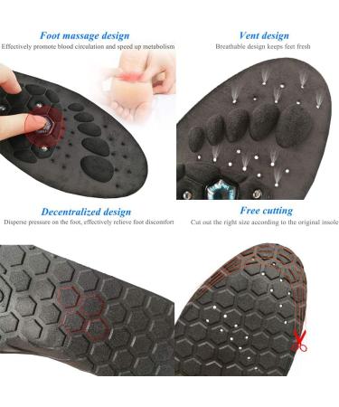 Eeuk Massage Magnetic Insoles - Orthopedic Acupressure & Breathable Design for Fatigue Relief | Unisex Deodorant Insoles for Comfort - Buy Online on GoSupps.com
