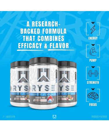Ryse Core Series Loaded Pre Workout Pump Energy Strength Supplement | L-Citrulline, Beta Alanine, L-Theanine, Caffeine, Thinkamine | 30 Servings (Tiger's Blood) - Buy Online on GoSupps.com