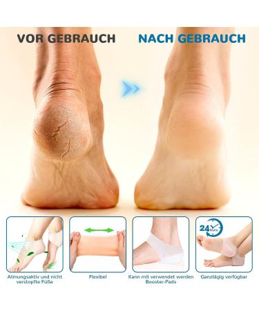 12pcs Silicone Heel Protectors - Gel Cups for Heel Pain Relief | Breathable Cushions for Plantar Fasciitis | Blister Prevention Pads for Men and Women - Universal Fit - Buy Online on GoSupps.com