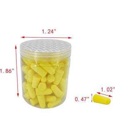 FixtureDisplays Ultra Soft Foam Earplugs - 50 Pair 33dB NRR for Sleeping Travel & Loud Environments - Buy Online on GoSupps.com