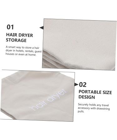 Healeved 5pcs Hair Dryer Storage Bag Hairdryer Case Accessories Travel Organizer Pouch Blow Dry Bag Fabric - Buy Online on GoSupps.com