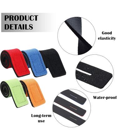 Ruijie 10-Piece Fishing Rod Straps Set - Elastic Rod Belts in 5 Colors for Fishing Rods Badminton Rackets & Golf Clubs - Buy Online on GoSupps.com