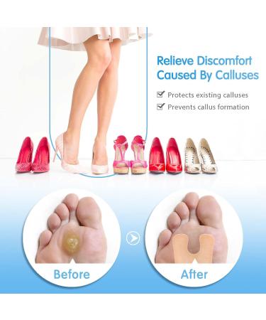U-Shaped Felt Callus Pads | Pack of 48 Self-Stick Foot Cushions for Pain Relief & Foot Care | Protect Against Shoe Rubbing for Men & Women - Buy Online on GoSupps.com
