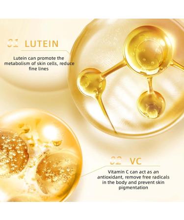 Luteine Yeux Lut ine Eye Oil VC Lut ine huile essentielle contour des yeux VC s rum anti-rides la lut ine s rum contour des yeux anti- ge pour l' limination des rides (8ML 1PC) 1PC 8 ml (Lot de 1) - Buy Online on GoSupps.com