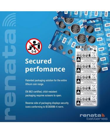 Buy Renata CR2032 Watch Batteries - 100 Pcs | Long-lasting International Shipping - Buy Online on GoSupps.com