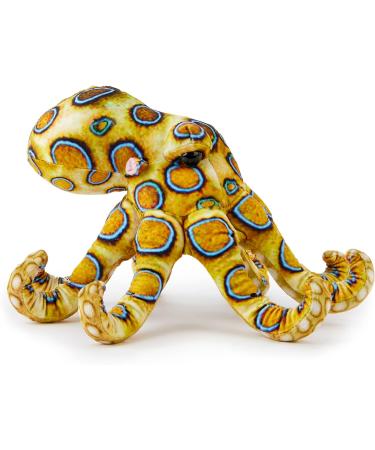 Zappi Co Plush Children's Stuffed Toy - Safari Animals Collection (Blue Ringed Octopus, 27cm) - Soft & Cuddly - Buy Online on GoSupps.com