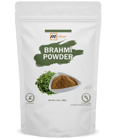mGanna Natural Brahmi Bacopa Monnieri Powder 1 Pound Herbal Supplement for Hair and Brain Health 454 Grams