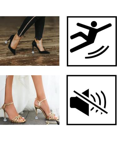 LUNKUIVY High Heel Protectors - 30 Pairs, 3 Sizes - Clear Heel Caps for Grass & Uneven Floors - Ideal for Weddings & Formal Events - Buy Online on GoSupps.com