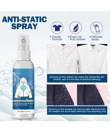 Anti Static Spray Static Spray Remover | Natural Anti-Static Spray for Clothing Textiles Furniture and Car Eliminate Static Shock 3.5 Oz Nicything - Buy Online on GoSupps.com