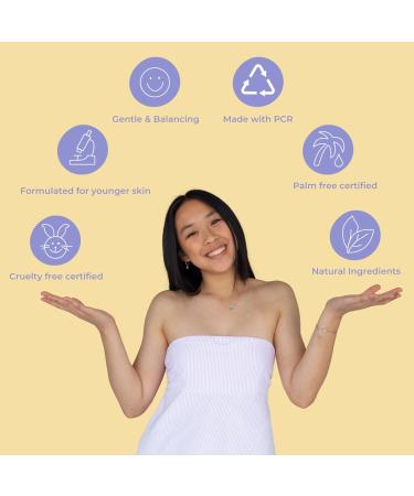 Evre Do Your Thing AHA & BHA Teen Gel Face Wash Oil Control & Exfoliating Face Cleanser Natural Cruelty-Free & Palm-Free For Breakout Prone Skin 3.4 Fl Oz - Buy Online on GoSupps.com