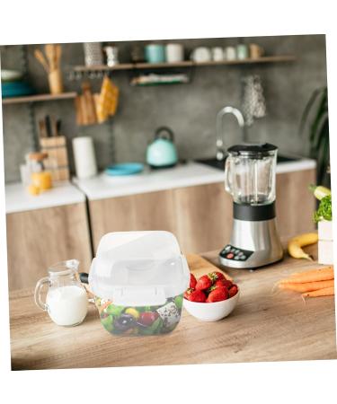 HOLIDYOYO Box Box Lunchbox Bento Container Lunch Boxes Lunch Holder White Compartment Box Pp Double Layer 15.8X15.8X14.3CM 10TUI4923B White 15.8X15.8X14.3CM - Buy Online on GoSupps.com