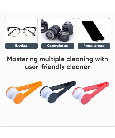 Microfiber Sunglasses Cleaner Mini Eyeglasses Lens Cleaner with Soft Brush & Cleaning Clip 6 Pack Accessories for Crystal Clear Vision - Buy Online on GoSupps.com